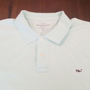 Vineyard Vines polo shirt light blue XL
